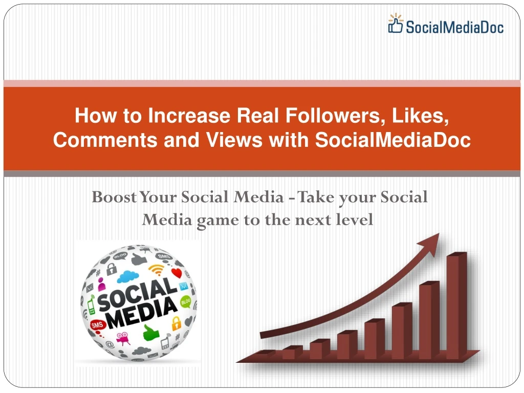 how to increase real followers likes comments and views with socialmediadoc