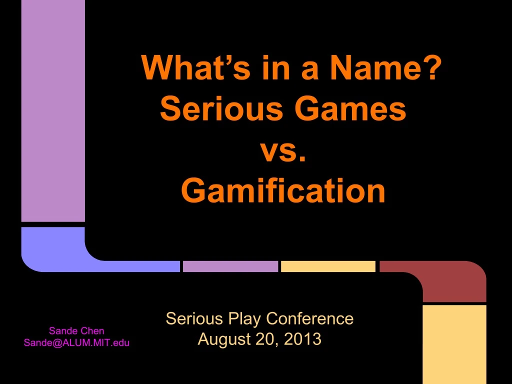 what s in a name serious games vs gamification