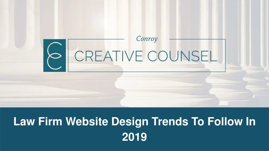 law firm website design trends to follow in 2019