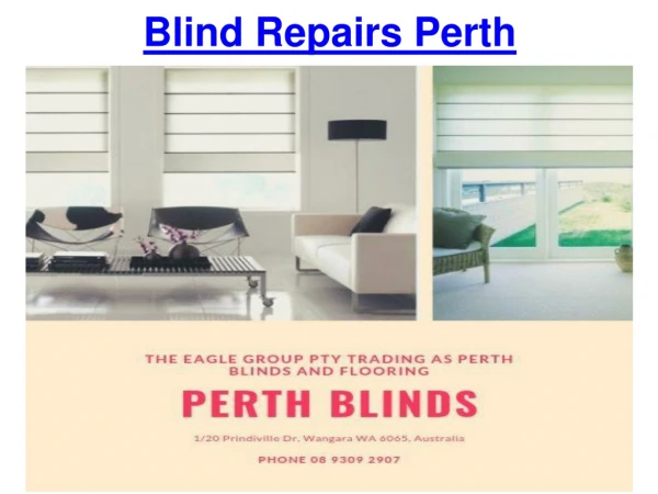 Blind Repairs Perth