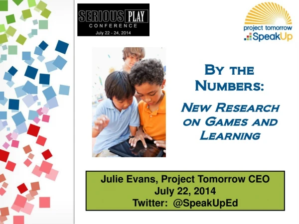 Julie Evans - By the Numbers: New Research on Games & Learning