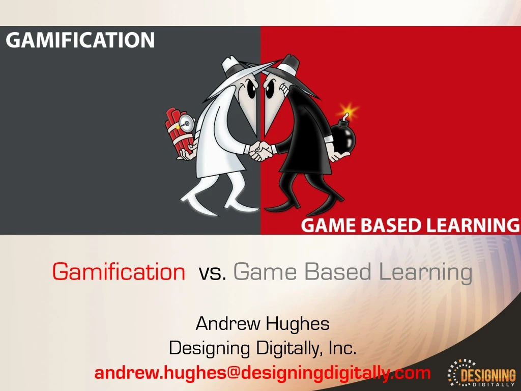 gamification vs game based learning andrew hughes