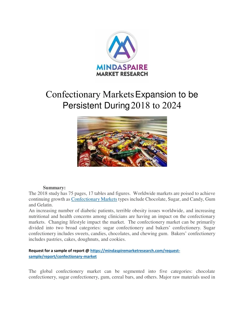 confectionary markets expansion to be persistent