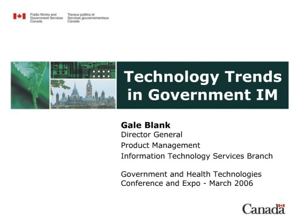 Technology Trends in Government IM