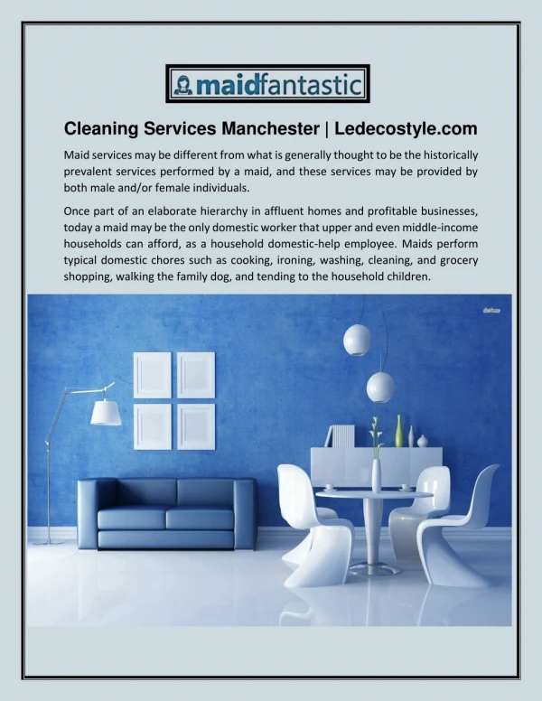 cleaning services manchester