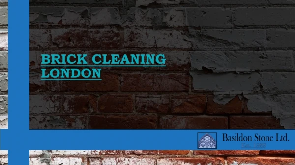 Brick Cleaning London