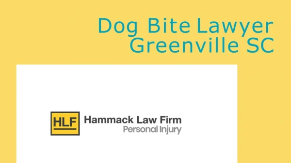 Dog Bite Lawyer Greenville SC