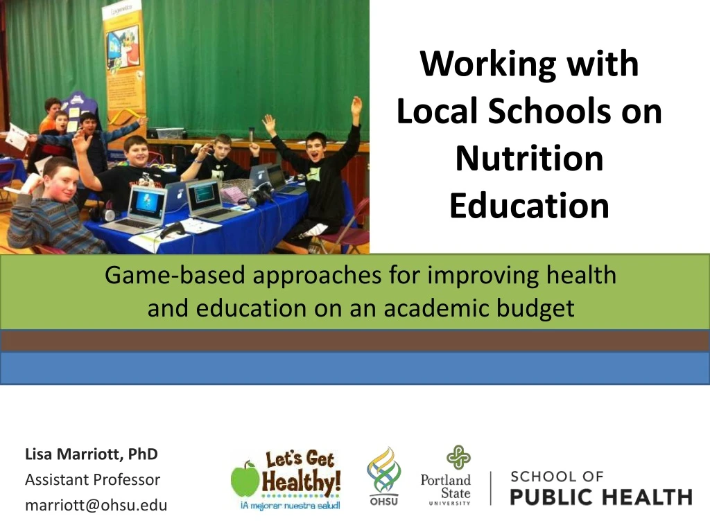 working with local schools on nutrition education