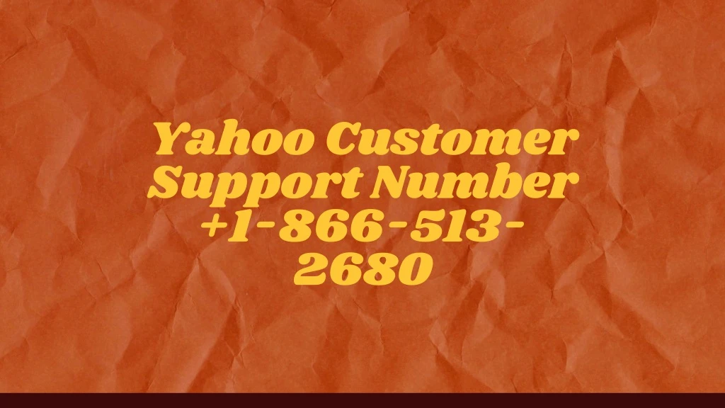 yahoo customer support number 1 866 513 2680