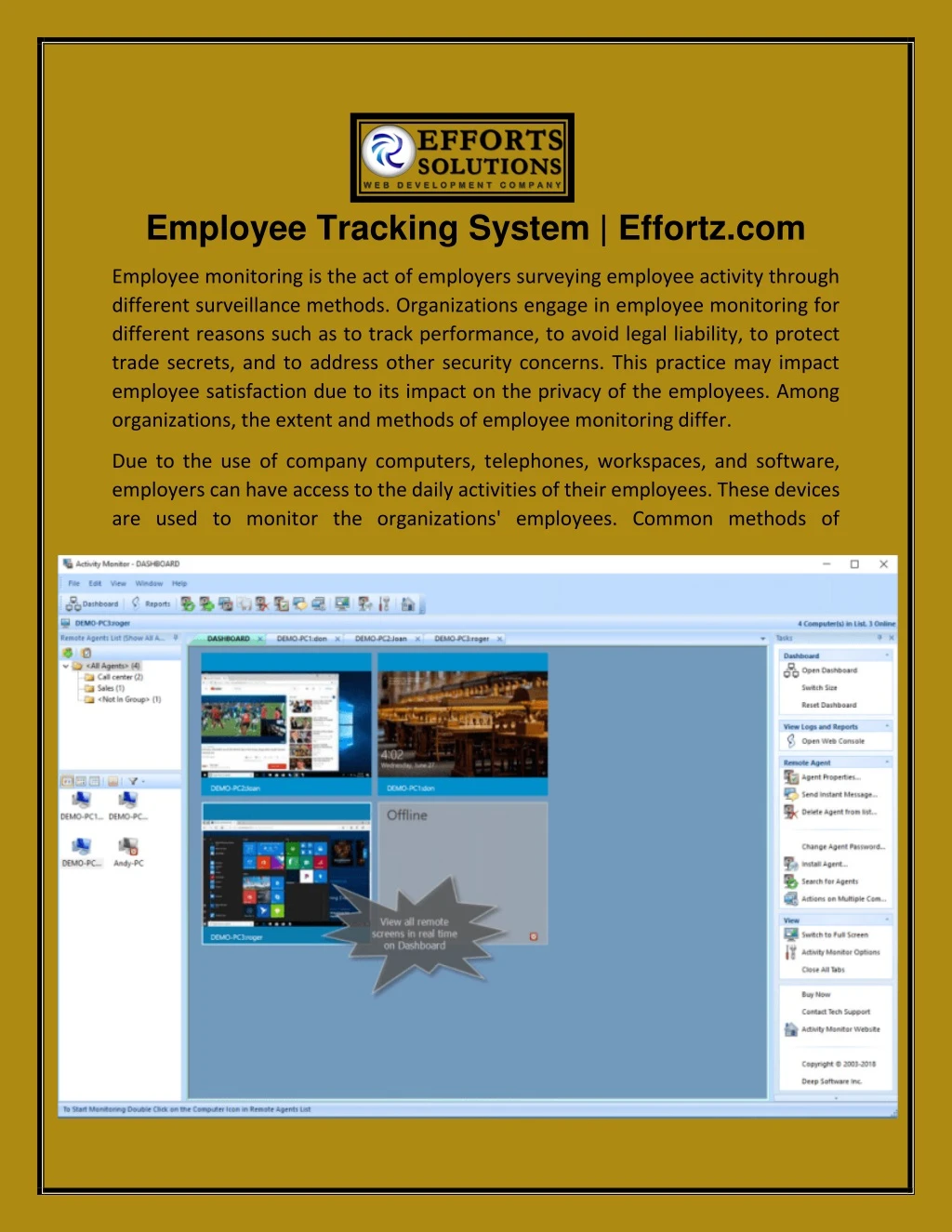 employee tracking system effortz com