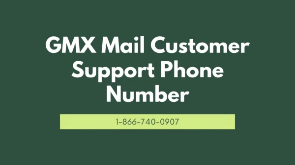 GMX Mail Customer Support【1-866-740-0907】Phone Number