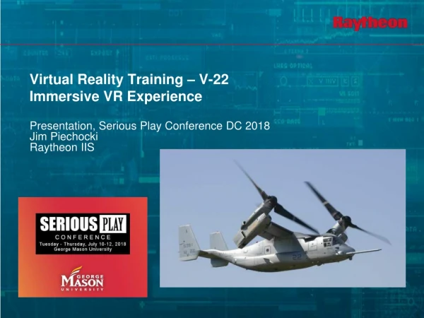 How VR Training for the V22 Osprey Is Changing How Marines Learn