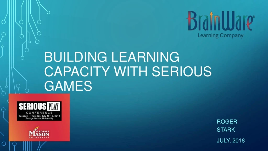building learning capacity with serious games