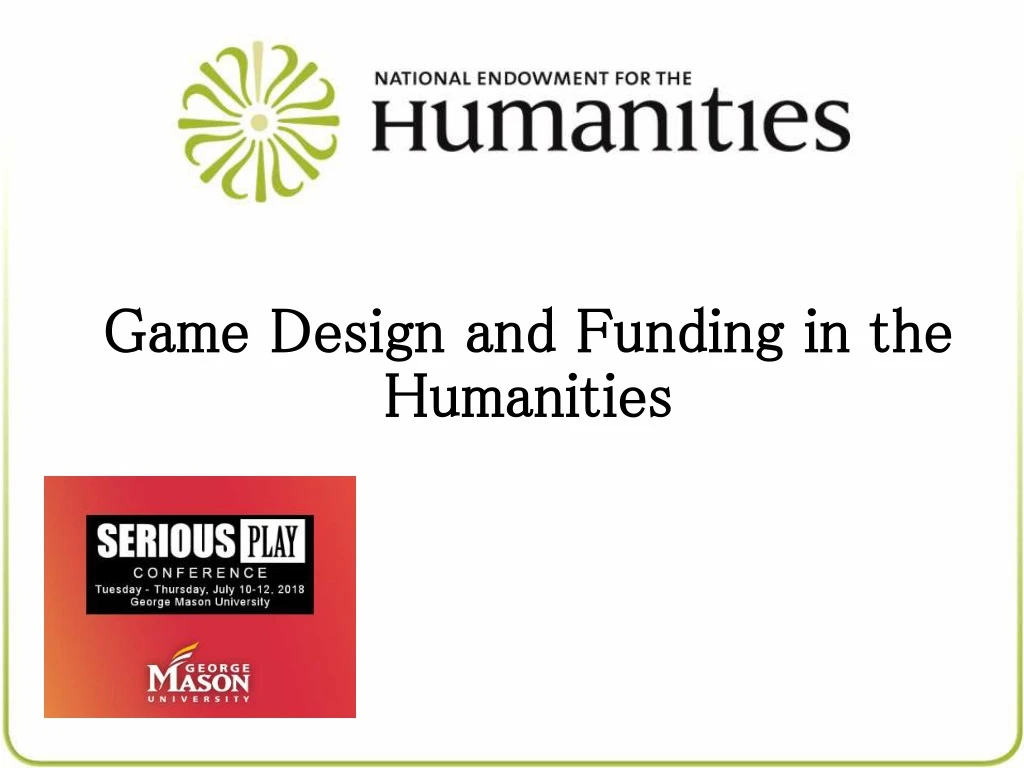 game design and funding in the game design