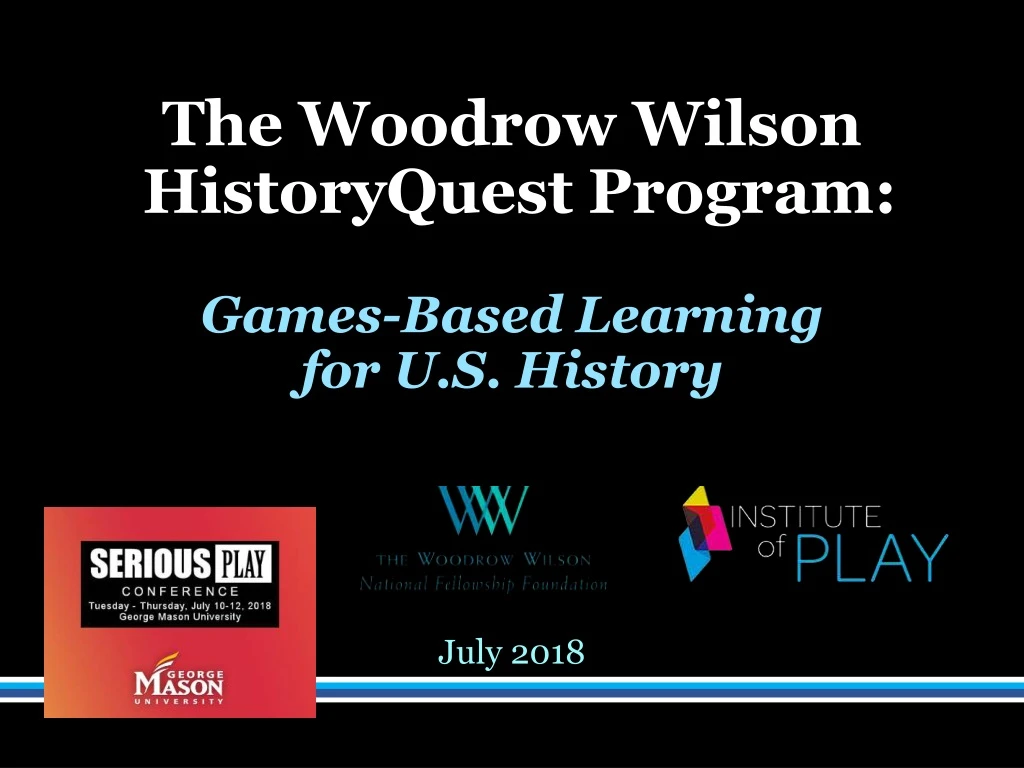 the woodrow wilson historyquest program