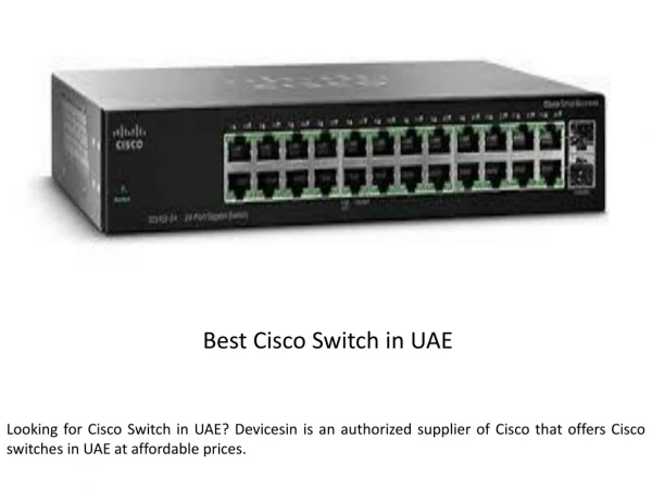 Best Cisco Switch in UAE