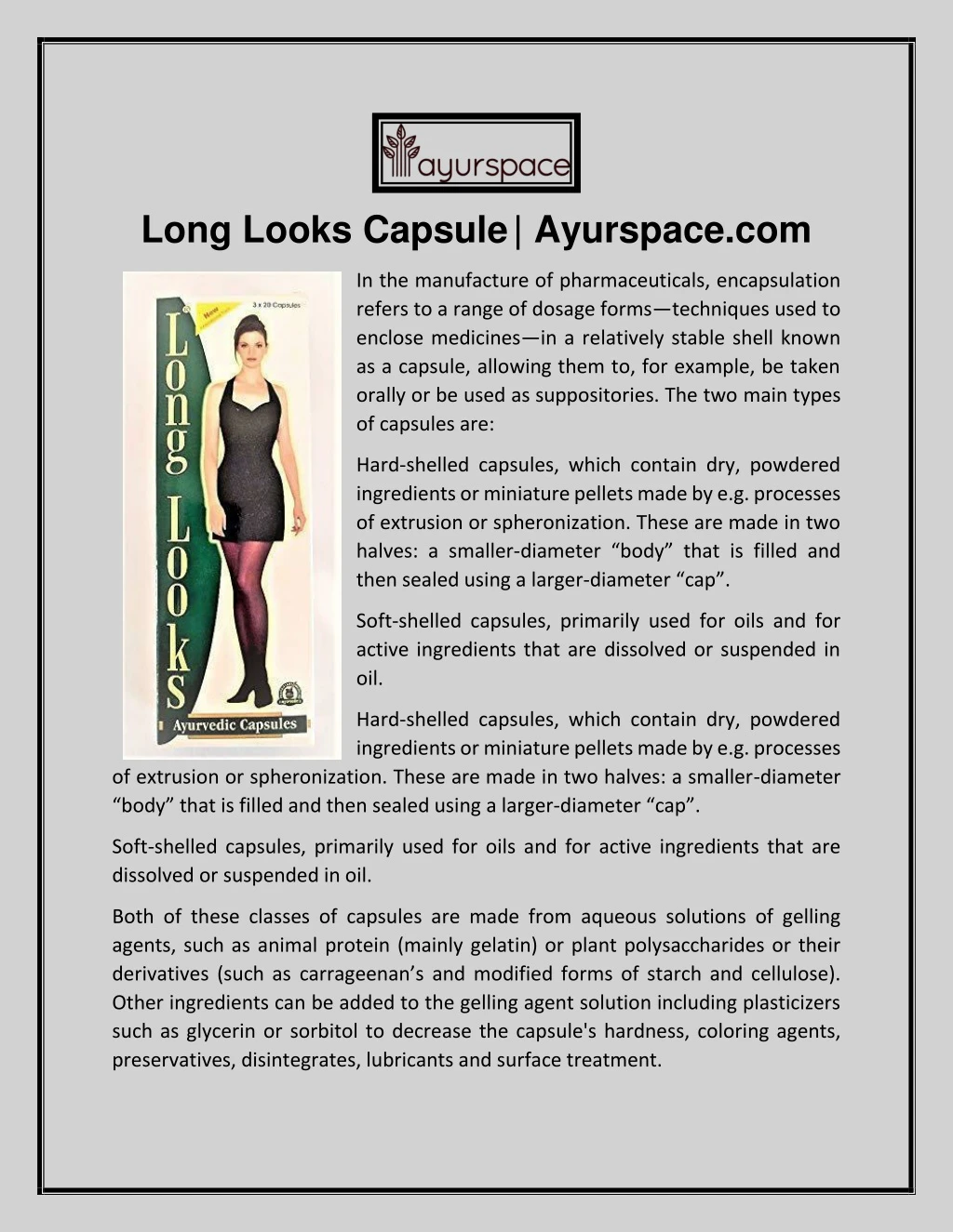 long looks capsule ayurspace com