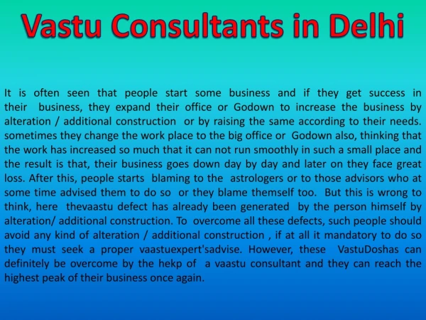 vastu consultants in delhi