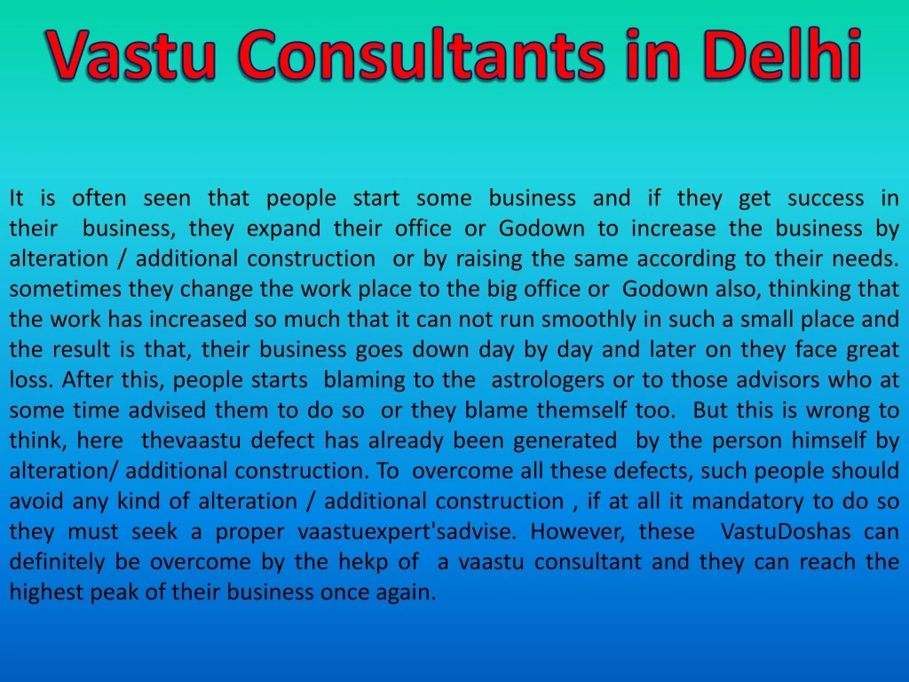 vastu consultants in delhi