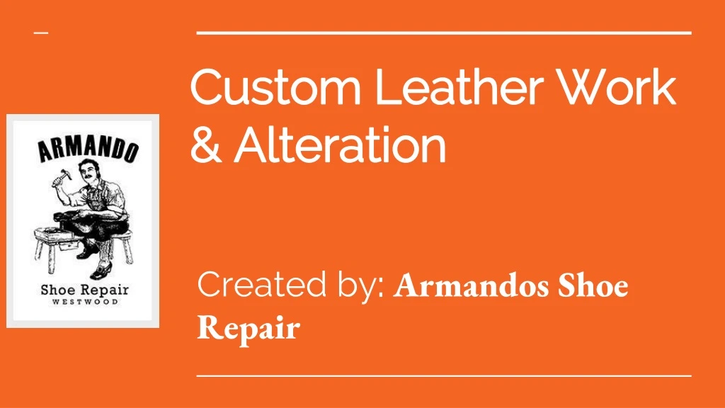 custom leather work alteration