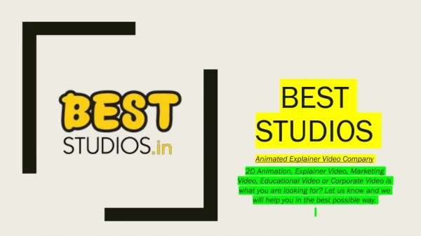 Best Studios: Explainer Video Company