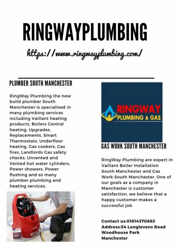 New Build Plumber South Manchester