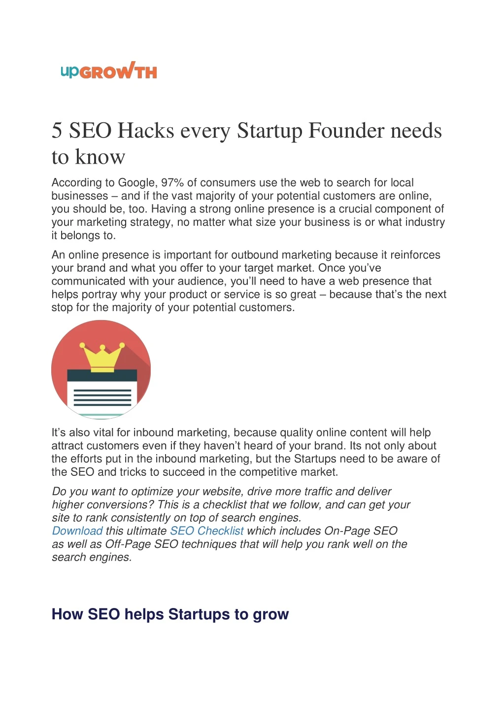 5 seo hacks every startup founder needs to know