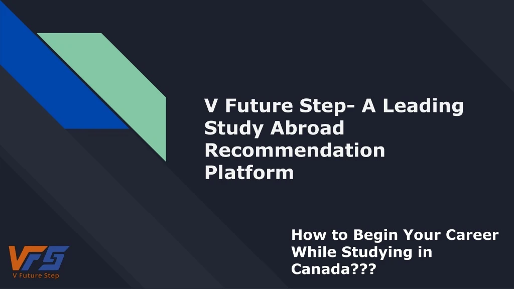 v future step a leading study abroad recommendation platform