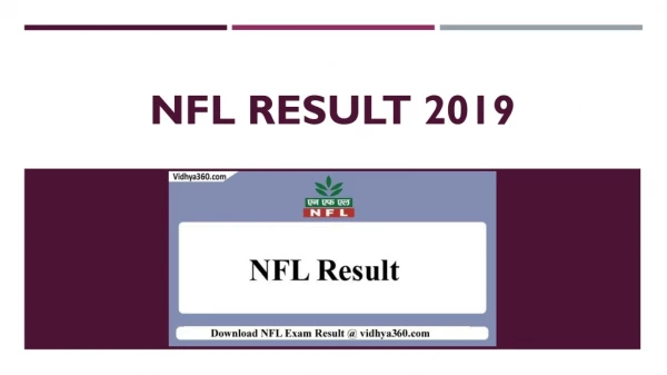 Check NFL Result 2019 For 44 Management Trainee Examination Here