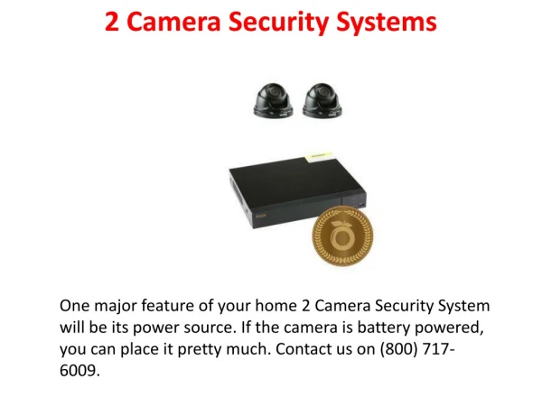 2 Camera Security Systems