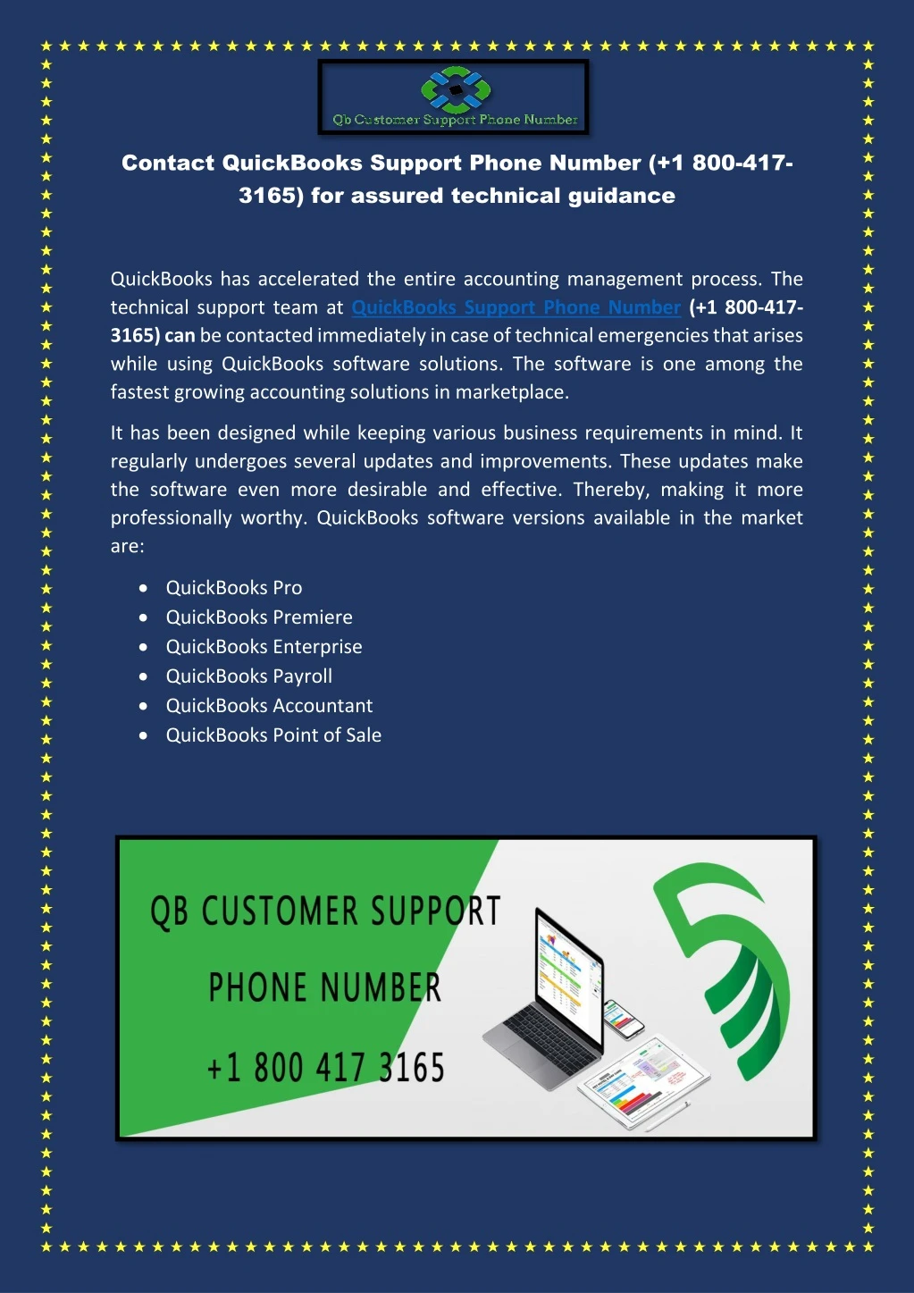 contact quickbooks support phone number