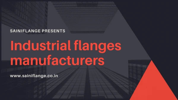 Industrial flanges manufacturers