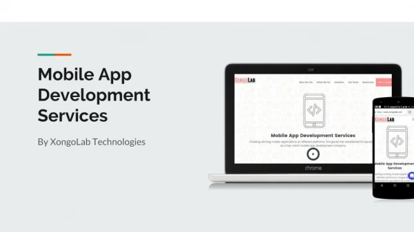Mobile App Development Services by XongoLab Technologies
