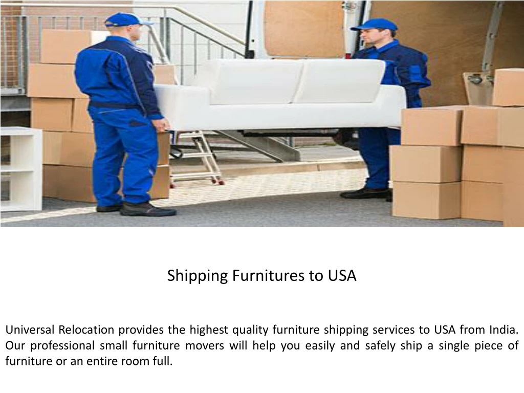 shipping furnitures to usa