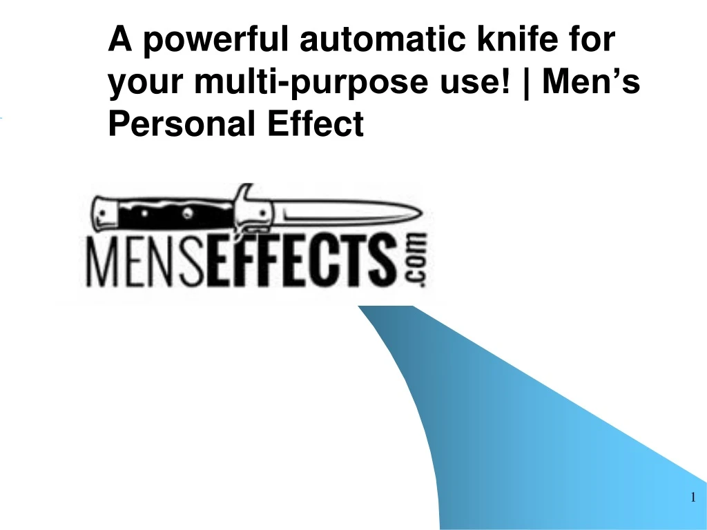 a powerful automatic knife for your multi purpose use men s personal effect