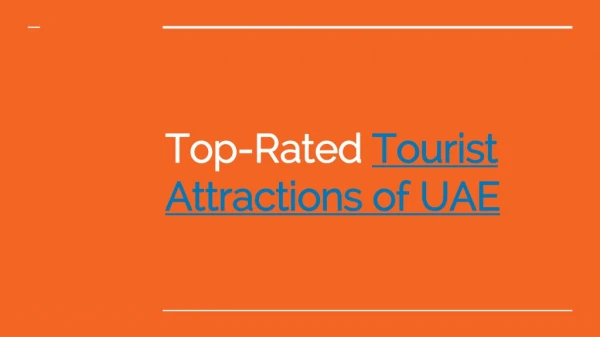 Top rated UAE Attractions 2019