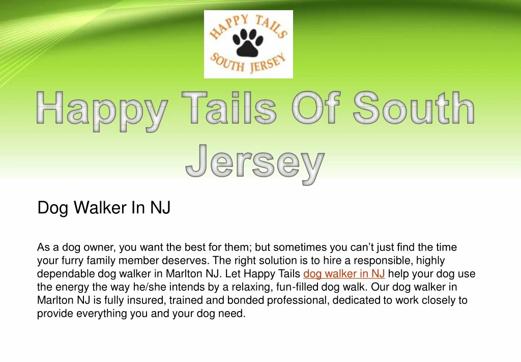 dog walker in nj