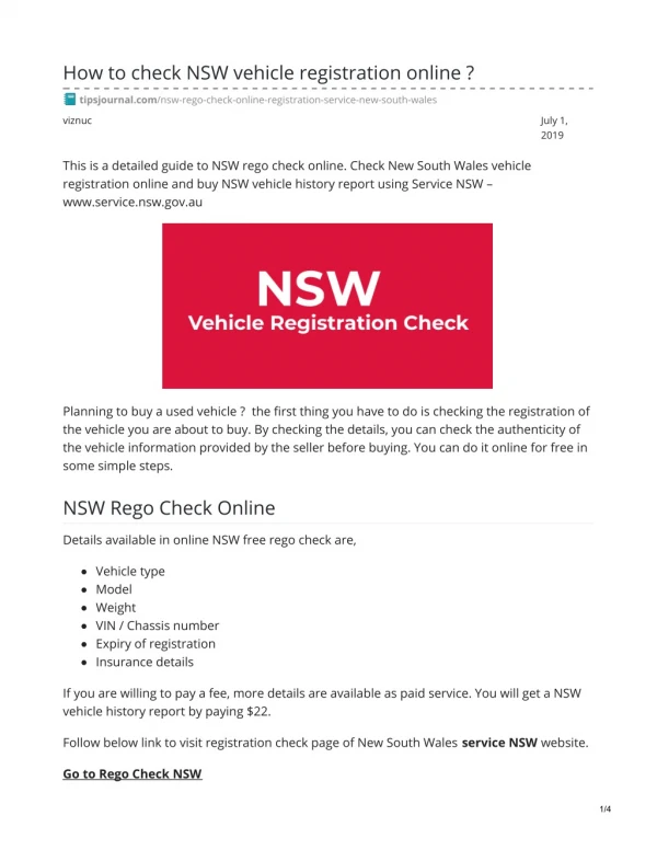 https://www.tipsjournal.com/nsw-rego-check-online-registration-service-new-south-wales/