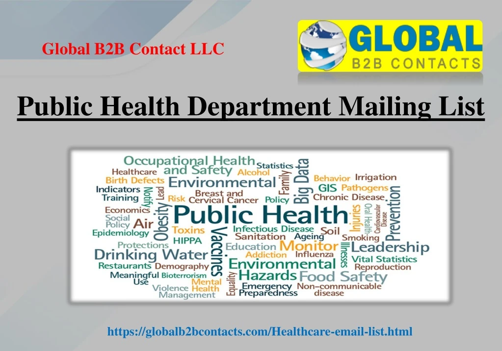 public health department mailing list