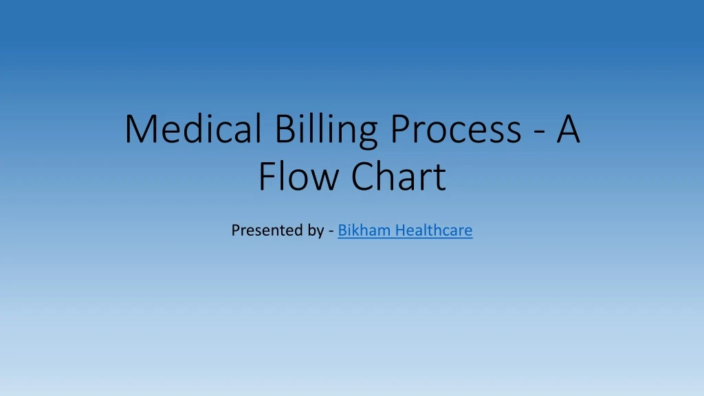 medical billing process a flow chart