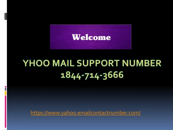 Yahoo mail customer support number, 1844-714-3666