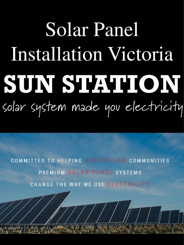 Solar Panel Installation Victoria