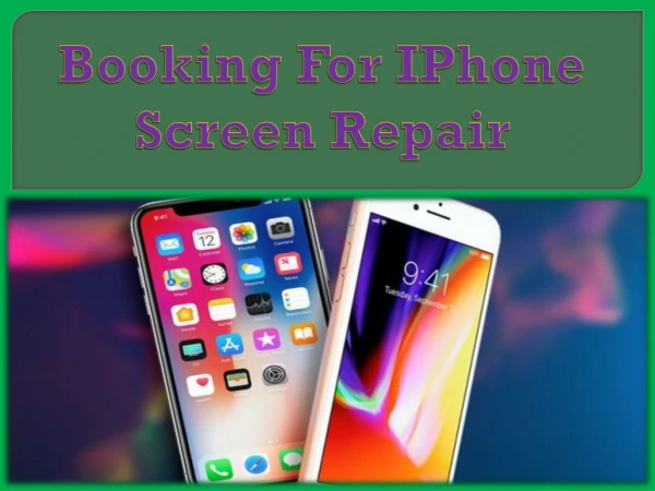 Booking For IPhone Screen Repair