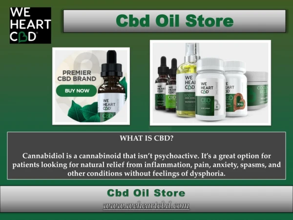 Cbd oil store
