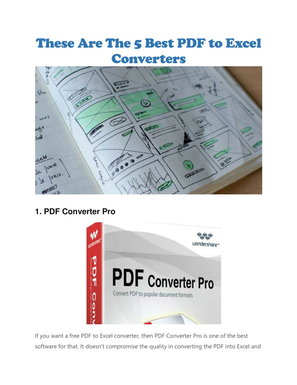 these are the 5 best pdf to excel converters