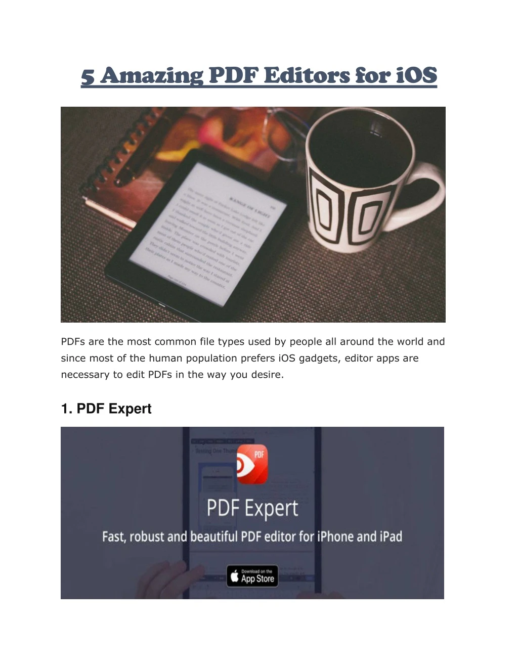 5 amazing pdf editors for ios