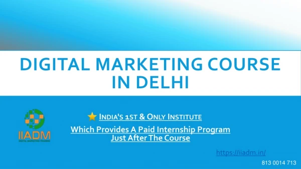 Digital Marketing Institutes in Delhi