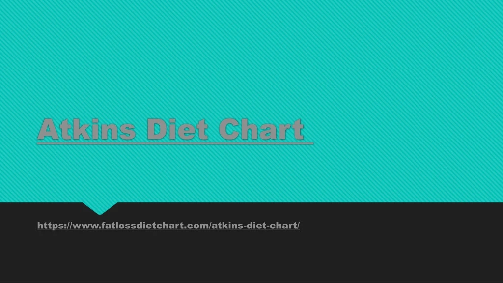atkins diet chart