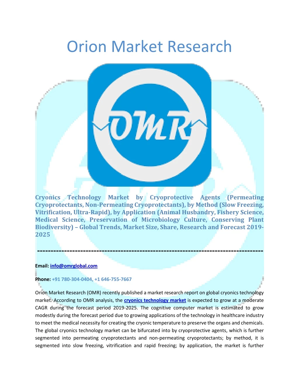 orion market research