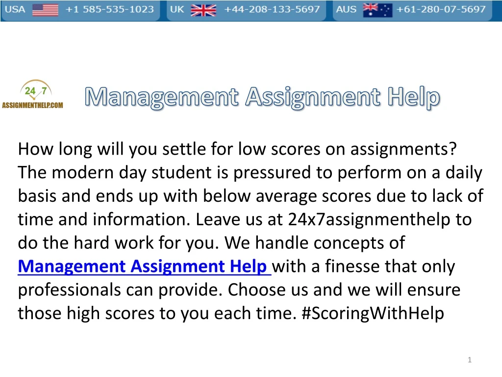 management assignment help